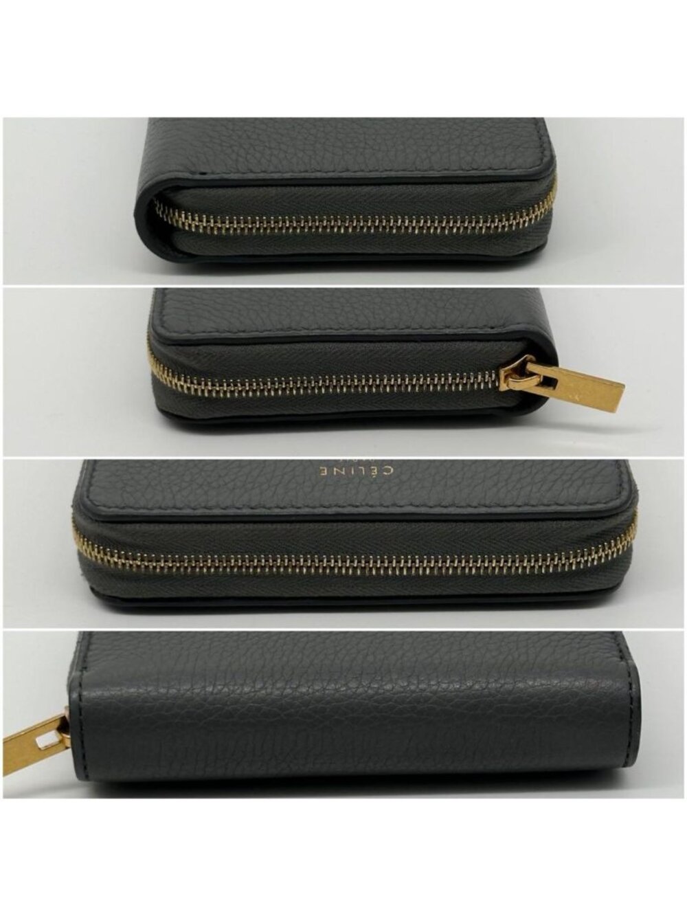 Celine Zipped Wallet Compact Coin Purse - Picture 4 of 10